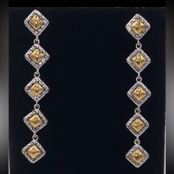 Neiman Marcus Jewelry - 18k 2-Tone Station Earrings
